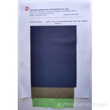 Stripe horizontal dua arah Four Way Spandex Fabric-6